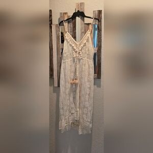 Cupshe Cream Lace Dress